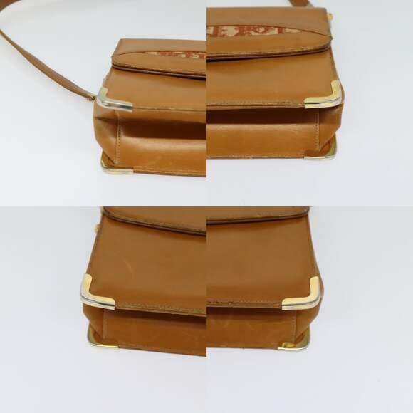 DIOR Shoulder Bag Leather Beige Gold - Picture 10 of 12